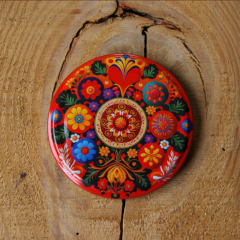 Zakrętki na przetwory wzór Ludowy fi82 20szt 4 Zakrętki na przetwory wzór Ludowy