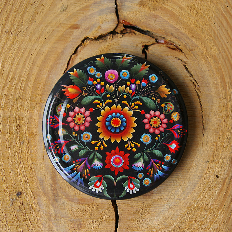 Zakrętki na przetwory wzór Ludowy fi82 20szt 8 Zakrętki na przetwory wzór Ludowy