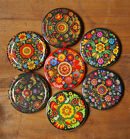 Zakrętki na przetwory wzór Ludowy