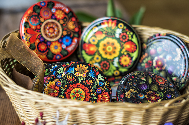 Zakrętki na przetwory wzór Ludowy