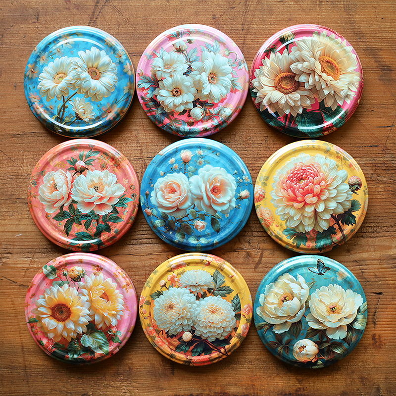 Zakrętki na przetwory Kwiatowa Kolekcja