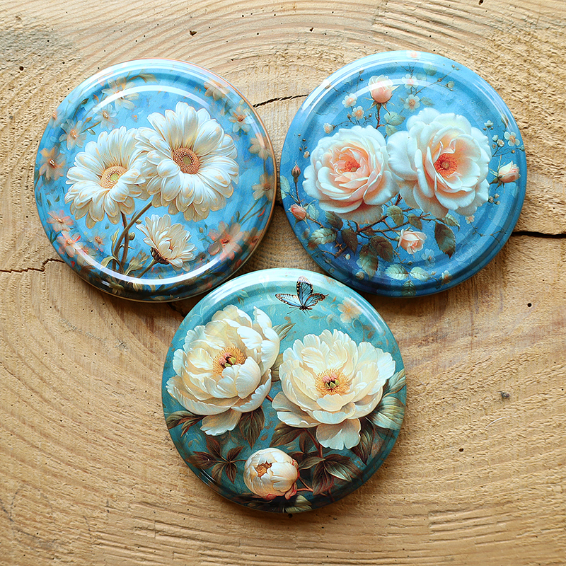 Zakrętki na przetwory Kwiatowa Kolekcja