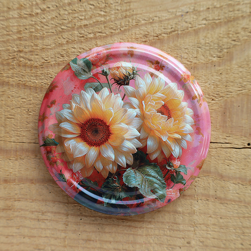 Zakrętki na przetwory Kwiatowa Kolekcja fi82 20szt 7 Zakrętki na przetwory Kwiatowa Kolekcja