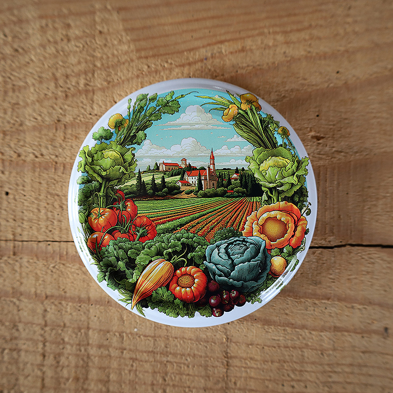 Zakrętki na przetwory Sielskie Widoki fi82 20szt 10 Zakrętki na przetwory Sielskie Widoki