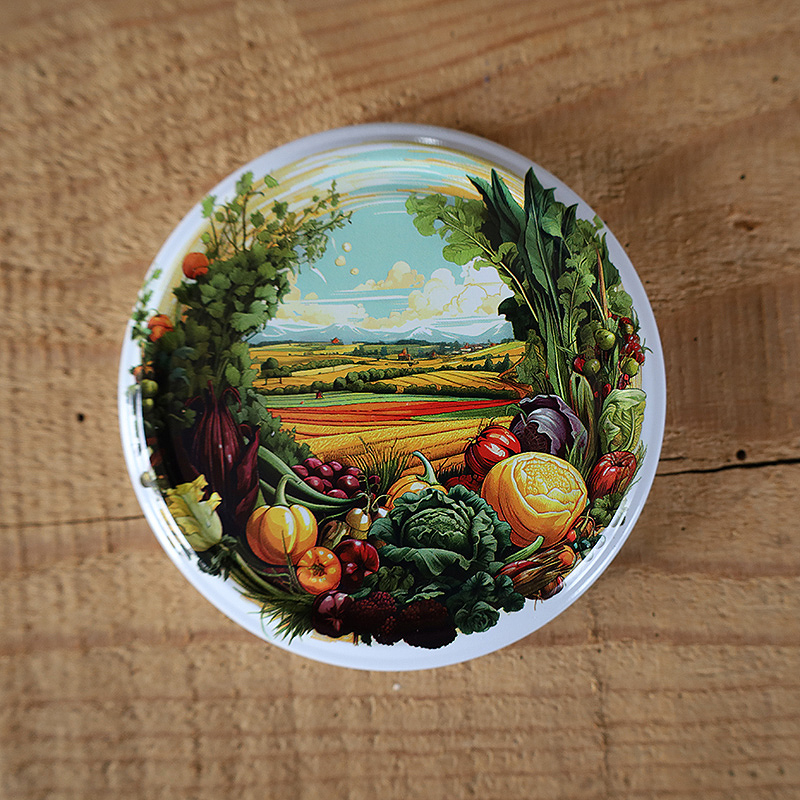 Zakrętki na przetwory Sielskie Widoki fi82 20szt 9 Zakrętki na przetwory Sielskie Widoki