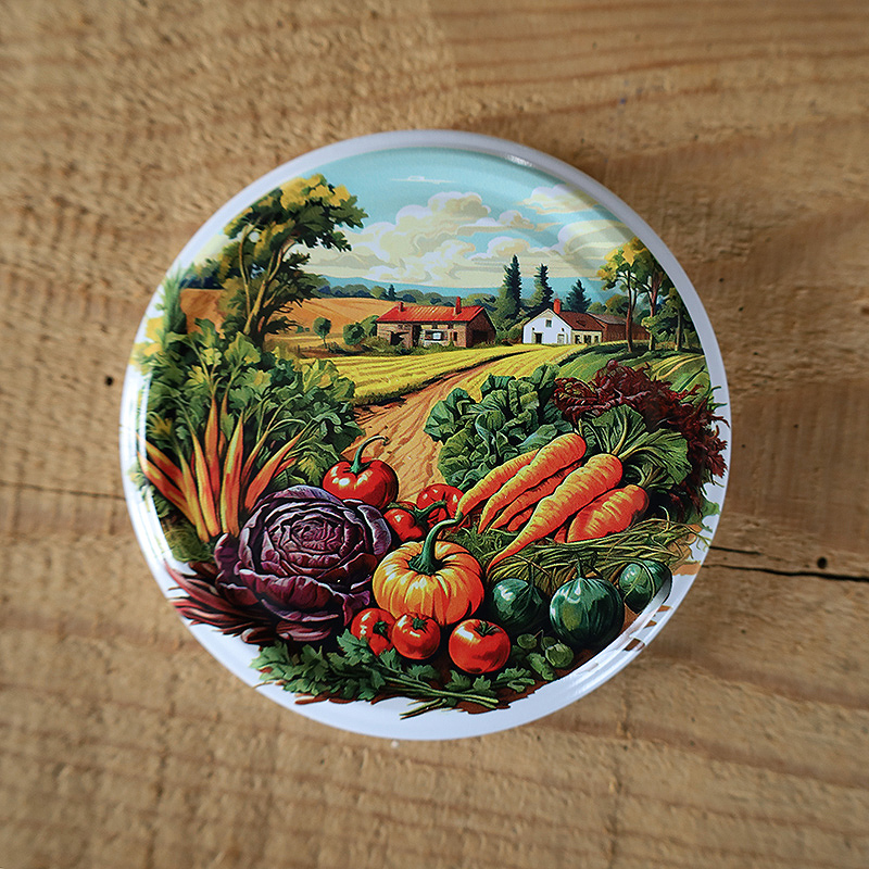 Zakrętki na przetwory Sielskie Widoki fi82 20szt 6 Zakrętki na przetwory Sielskie Widoki