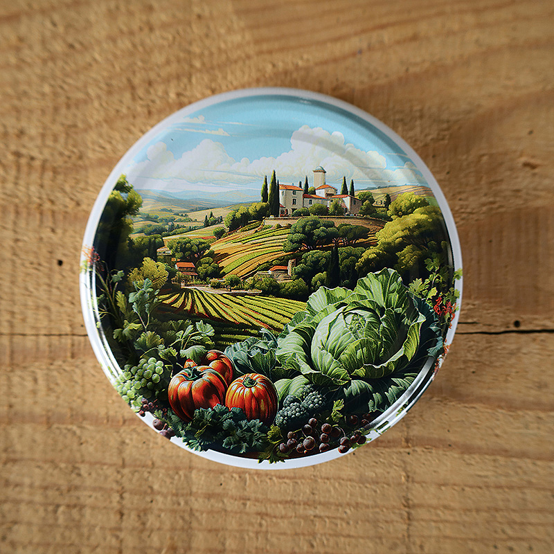 Zakrętki na przetwory Sielskie Widoki fi82 20szt 5 Zakrętki na przetwory Sielskie Widoki