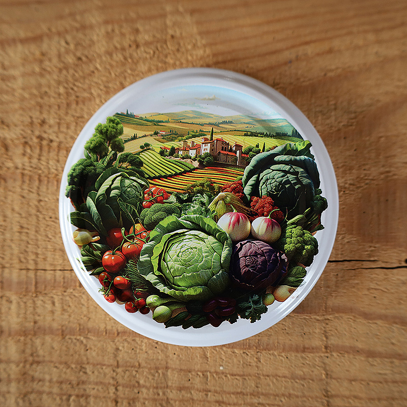 Zakrętki na przetwory Sielskie Widoki fi82 20szt 2 Zakrętki na przetwory Sielskie Widoki