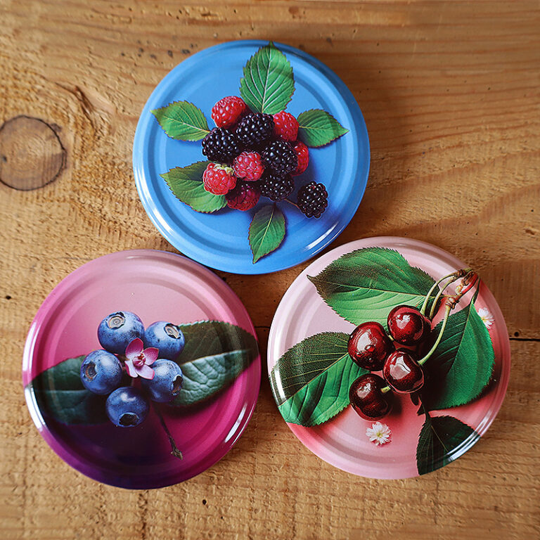 Zakrętki na przetwory Owocowa Uczta fi82 20szt