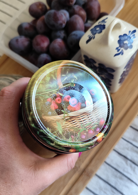 Zakrętki na przetwory Owocowy Koszyk fi82 20szt