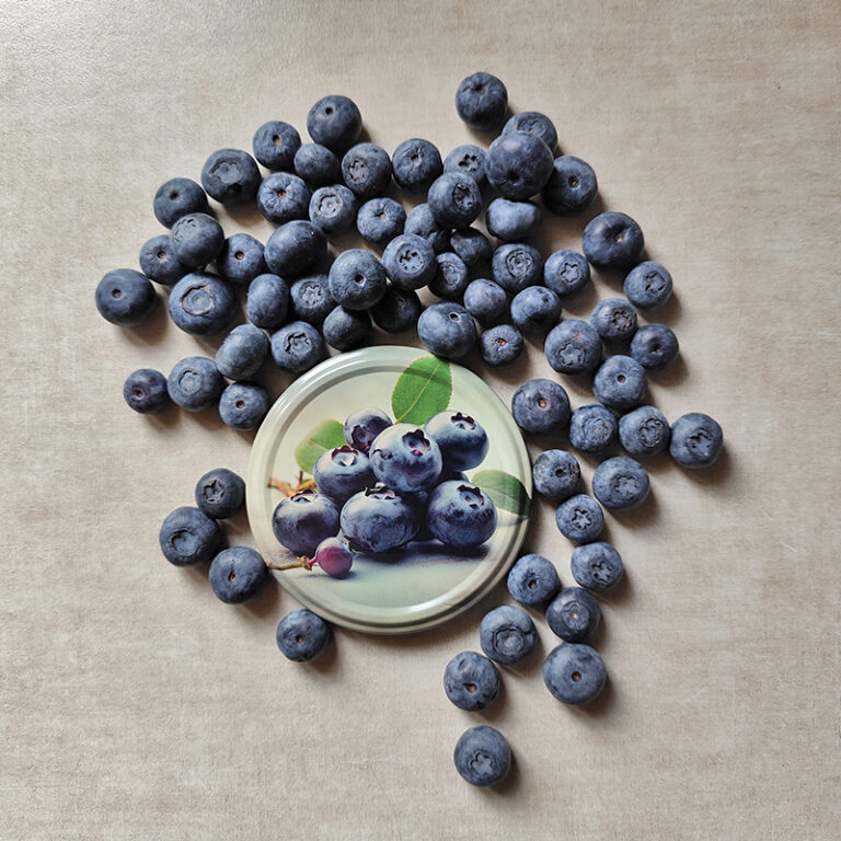 Zakrętki na przetwory Owocowy Koszyk fi82 20szt