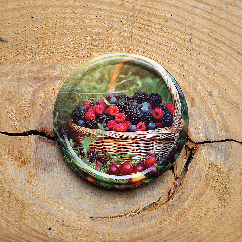 Zakrętki na przetwory Owocowy Koszyk fi82 20szt 2 Zakrętki na przetwory Owocowy Koszyk fi82 20szt