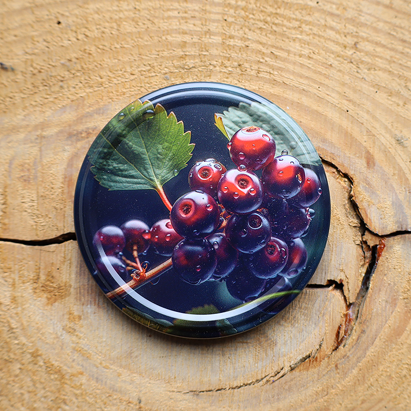 Zakrętki na przetwory Owocowy Koszyk fi82 20szt 4 Zakrętki na przetwory Owocowy Koszyk fi82 20szt