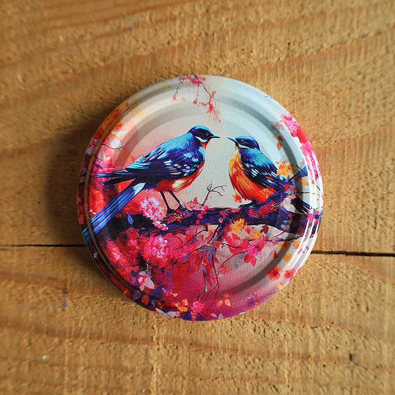 Zakrętki na przetwory Ptaki Małe fi66 20szt 11 Zakrętki Ptaki Małe fi66 20szt