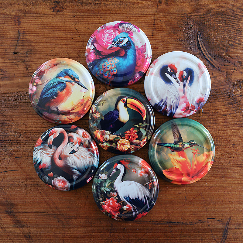 Zakrętki Ptaki Małe fi66 20szt