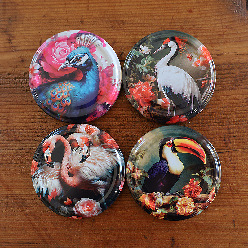 Zakrętki Ptaki Małe fi66 20szt