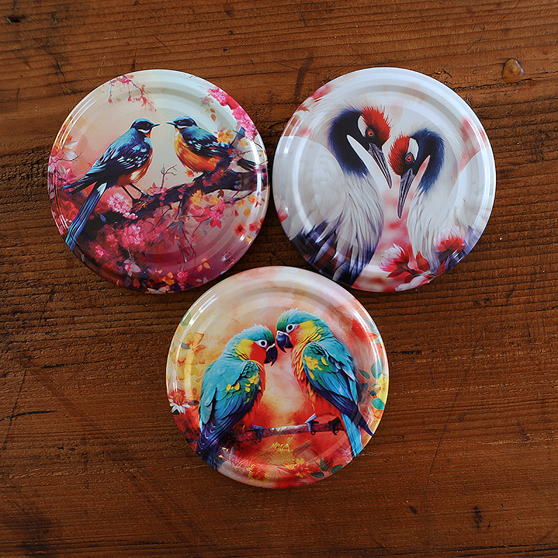 Zakrętki Ptaki Małe fi66 20szt