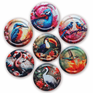 Zakrętki Ptaki Małe fi66 20szt